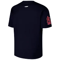 T-shirt à épaules tombantes Turn It Up Pro Standard bleu marine pour homme des Cardinals de St. Louis