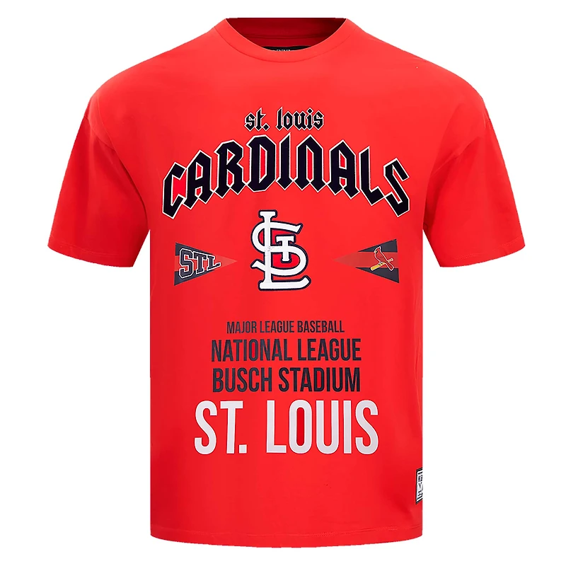 Men's Pro Standard Red St. Louis Cardinals Oversized City Tour T-Shirt