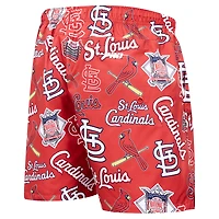 Short tissé à logo avec lancer des St. Louis Cardinals Pro Standard rouge pour hommes