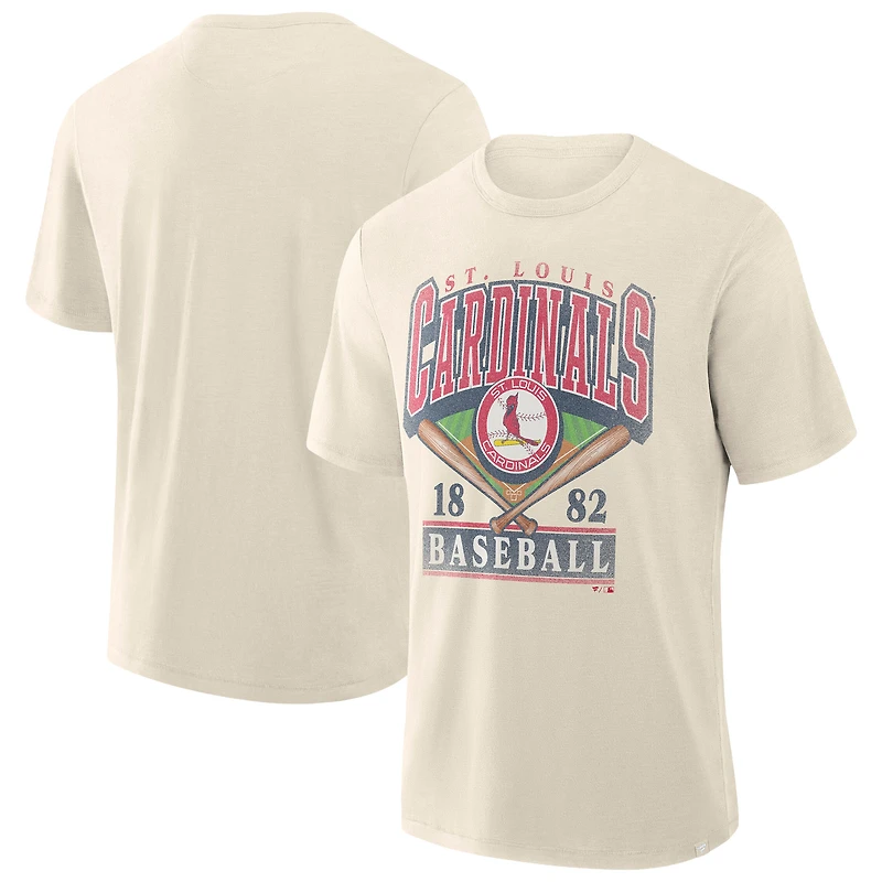 Men's Profile Cream St. Louis Cardinals Big & Tall Screen Print T-Shirt