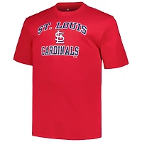 T-shirt rouge pour hommes des Cardinals de St. Louis Big & Tall Heart Soul