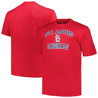 Men's Profile Red St. Louis Cardinals Big & Tall Heart Soul T-Shirt