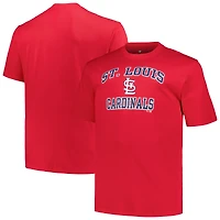 Men's Profile Red St. Louis Cardinals Big & Tall Heart Soul T-Shirt