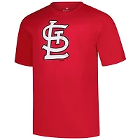Men's Profile Red St. Louis Cardinals Big & Tall Weathered Logo T-Shirt
