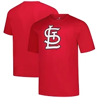 Men's Profile Red St. Louis Cardinals Big & Tall Weathered Logo T-Shirt