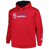 Men's Red St. Louis Cardinals Big & Tall Fleece Pullover Hoodie