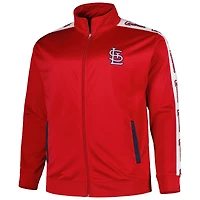 Veste de survêtement en tricot rouge Big & Tall St. Louis Cardinals pour homme
