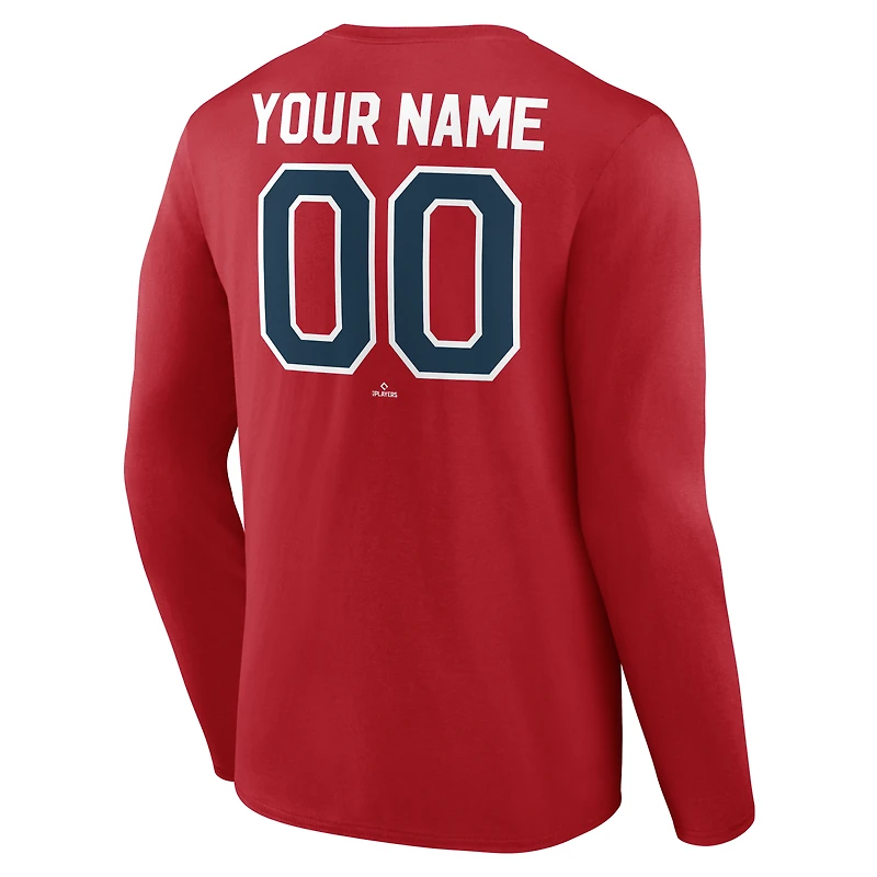 Men's Red St. Louis Cardinals Cooperstown Collection Winning Streak Custom Long Sleeve T-Shirt