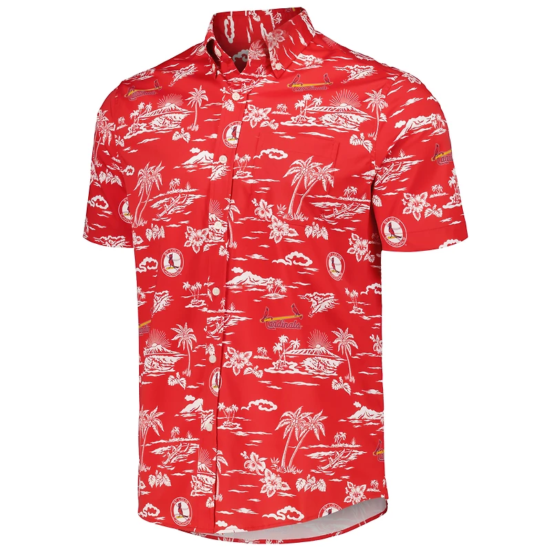 Men's Reyn Spooner Red St. Louis Cardinals Kekai Button-Down Shirt