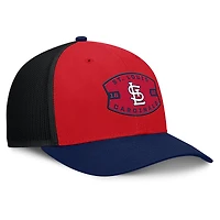 Men's St. Louis Cardinals Fanatics Red/Navy Cutoff Adjustable Trucker Hat