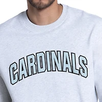 Men's Starter  Heather Gray St. Louis Cardinals Face Off Ice Blue French Terry Sweatshirt