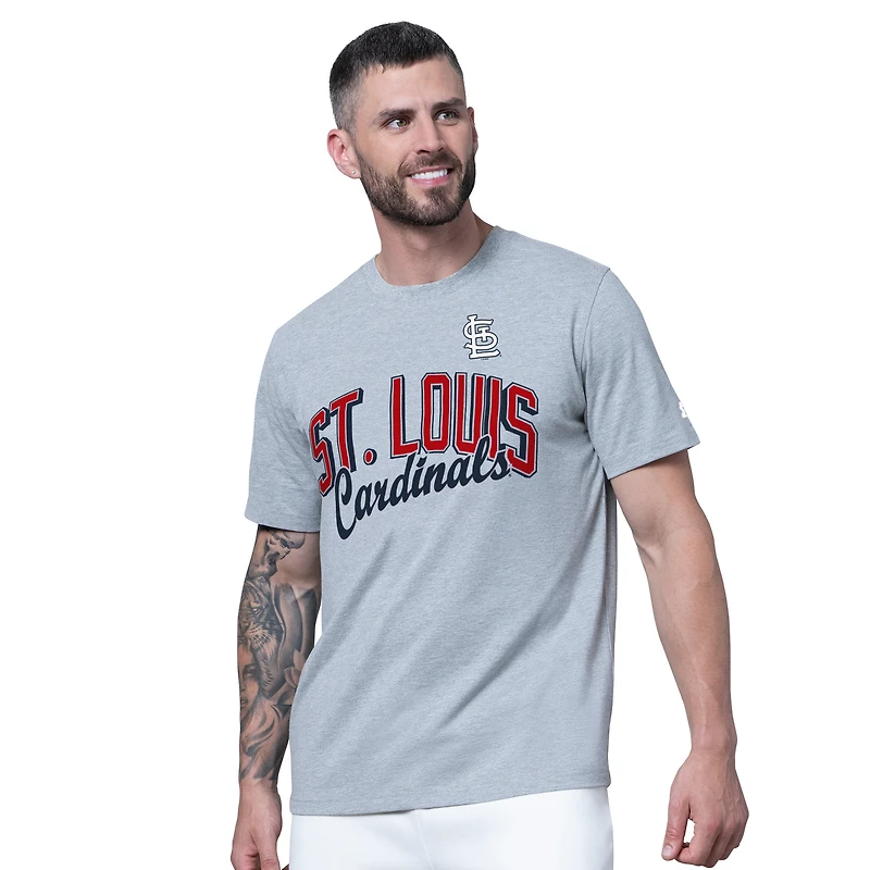Men's Starter  Red/Heather Gray St. Louis Cardinals Two-Pack T-Shirt Set