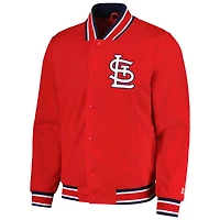 Men's Starter Red St. Louis Cardinals Secret Weapon Full-Snap Jacket