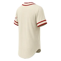 Men's Stitches Natural St. Louis Cardinals Throwback Fashion Jersey