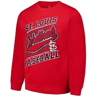 Sweat-shirt ras du cou léger rouge Stitches pour homme des Cardinals de Saint-Louis