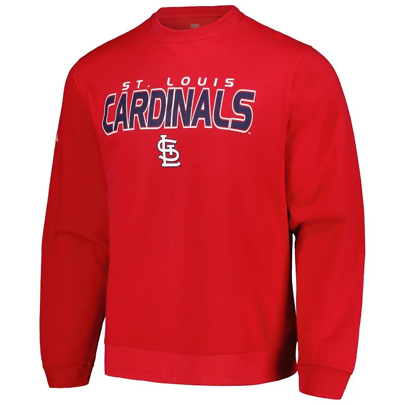 Men's Stitches  Red St. Louis Cardinals Pullover Sweatshirt