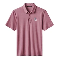 Polo rouge TravisMathew pour homme, motif tri-mélange des Cardinals de St. Louis, Playoff Pitch
