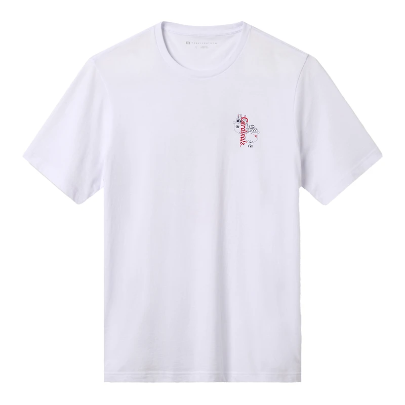 T-shirt homme TravisMathew blanc St. Louis Cardinals Dugout Dreams