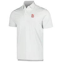 Polo à rayures Bradley Vineyard Vines pour hommes, gris, St. Louis Cardinals