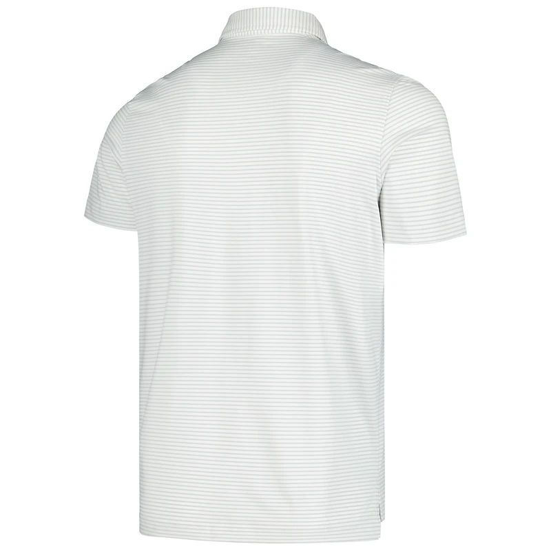 Men's Vineyard Vines Gray St. Louis Cardinals Bradley Stripe Polo