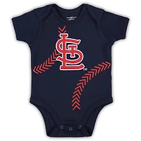 Body pour nouveau-né et bébé St. Louis Cardinals Running Home bleu marine