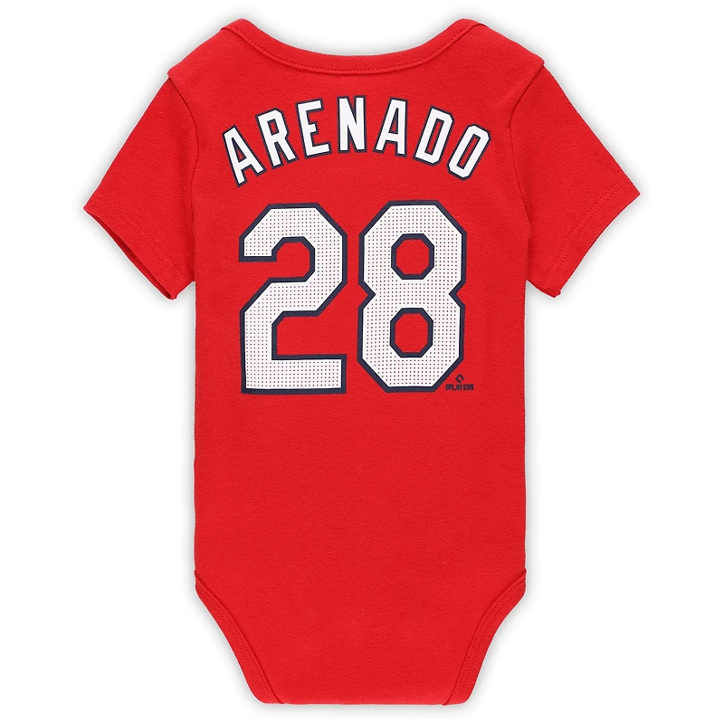 Newborn & Infant Nike Nolan Arenado Red St. Louis Cardinals Fuse Name Number Bodysuit