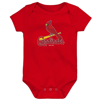 Body rouge avec logo de l'équipe principale des Cardinals Saint-Louis pour nouveau-nés et nourrissons