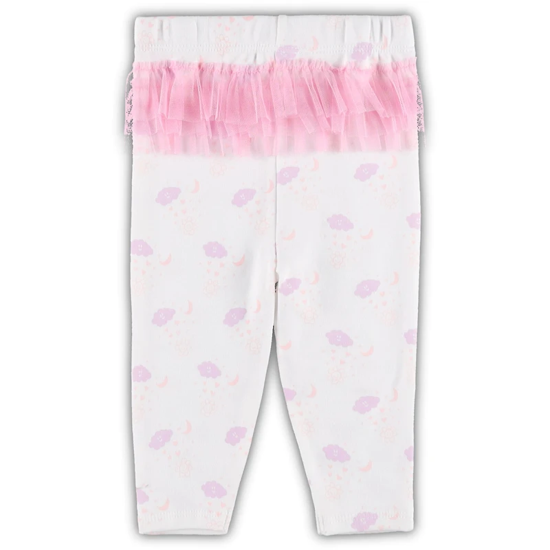 Newborn & Infant White/Pink St. Louis Cardinals Spreading Love Bodysuit Tutu with Leggings Set