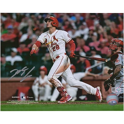 Photographie autographiée de Nolan Arenado des Cardinals de St. Louis, 8" x 10"