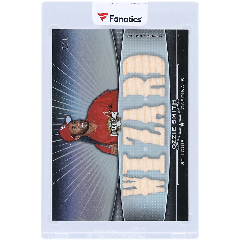 Ozzie Smith St. Louis Cardinals 2011 Topps Triple Threads Multi Game-Used Relics #TTFR-4 #1/1 Card