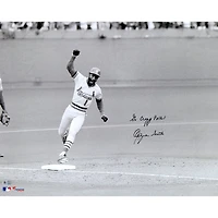 Ozzie Smith St. Louis Cardinals Autographed 16" x 20" 1985 NLCS Photograph with "Go Crazy Folks!" Inscription