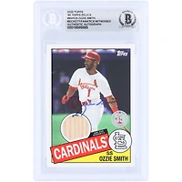 Ozzie Smith St. Louis Cardinals Autographed 2020 Topps Series One Relic #85R-OS Beckett Fanatics Witnessed Authenticated Card
