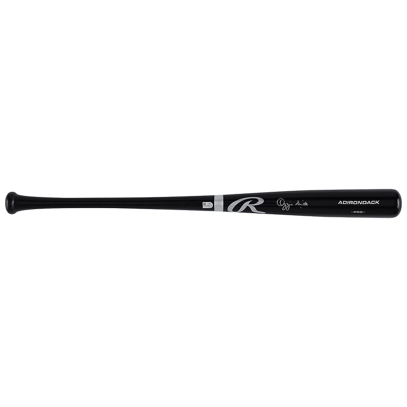 Ozzie Smith St. Louis Cardinals Autographed Black Rawlings Pro Bat
