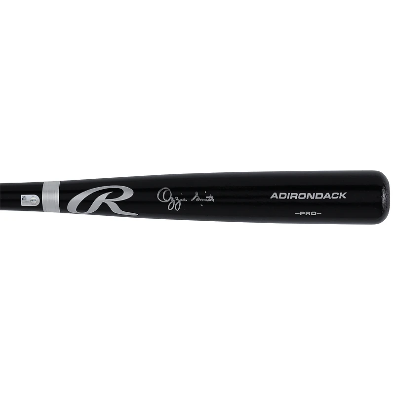 Ozzie Smith St. Louis Cardinals Autographed Black Rawlings Pro Bat