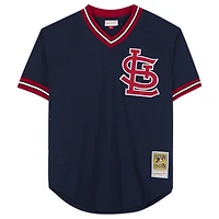 Maillot authentique dédicacé par Ozzie Smith des Cardinals de St. Louis par Mitchell & Ness avec inscription « The Wizard »
