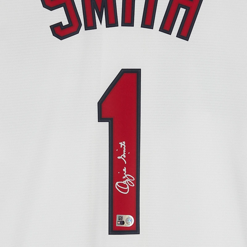 Ozzie Smith St. Louis Cardinals Autographed White Nike Cooperstown Collection Replica Jersey