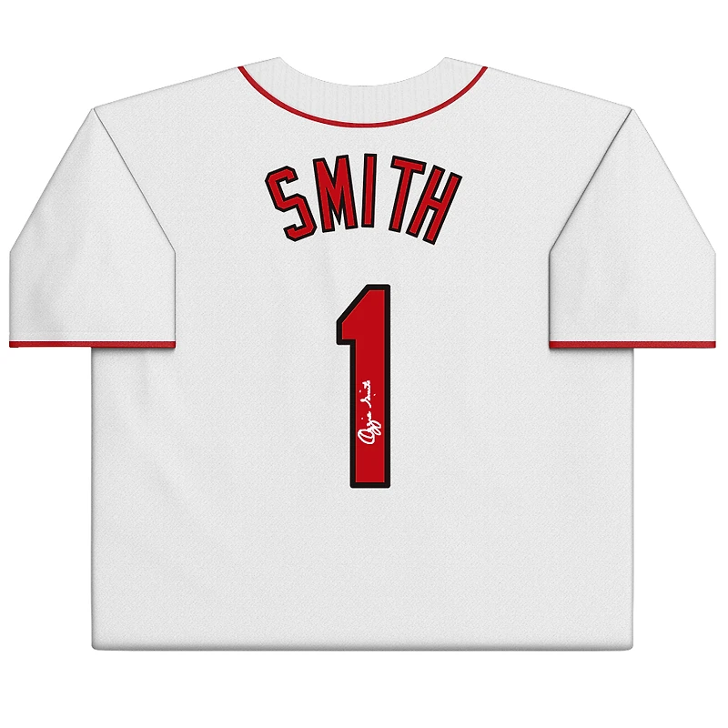 Ozzie Smith St. Louis Cardinals Autographed White Nike Cooperstown Collection Replica Jersey