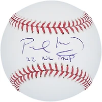 Baseball autographié par Paul Goldschmidt des Cardinals de St. Louis, MVP de la Ligue nationale 2022, avec l'inscription « 22 NL MVP »