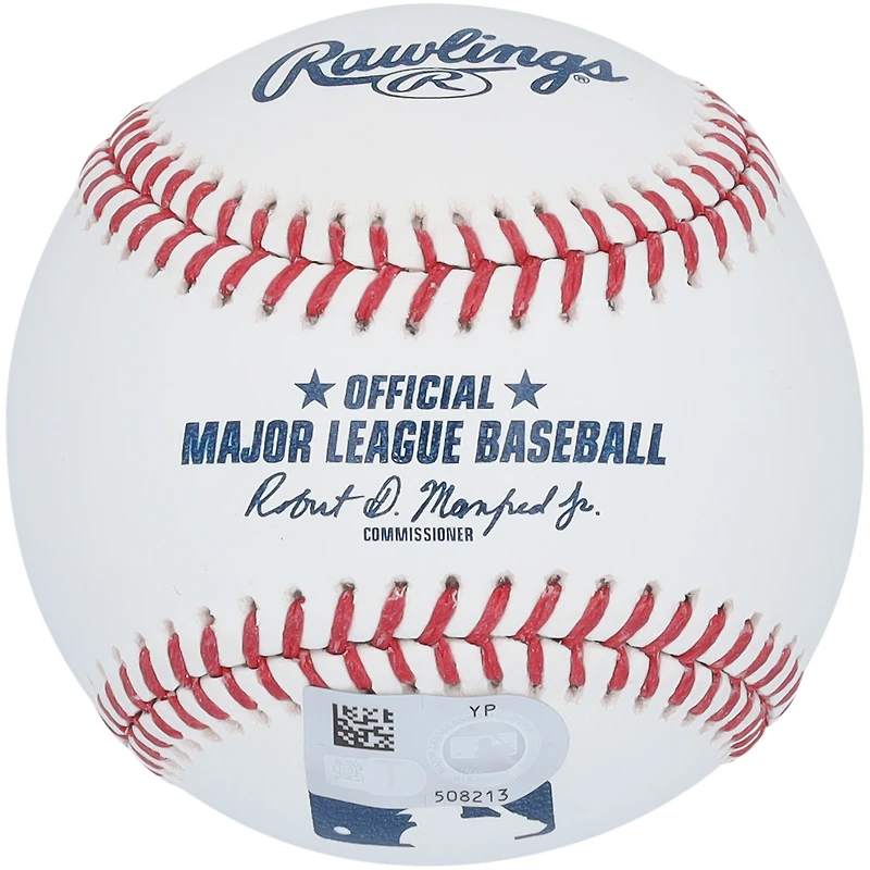 Baseball autographié par Paul Goldschmidt des Cardinals de St. Louis, MVP de la Ligue nationale 2022, avec l'inscription « 22 NL MVP »