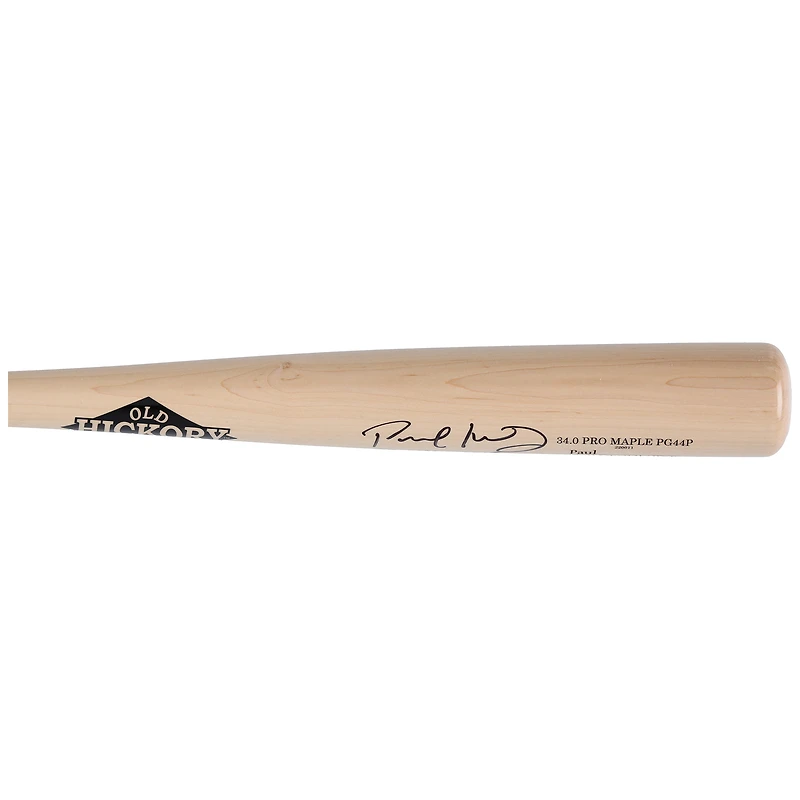 Bâton de baseball autographié par Paul Goldschmidt des Cardinals de St. Louis, modèle Old Hickory, avec inscription « 22 NL MVP »
