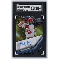 Paul Goldschmidt St. Louis Cardinals Autographed 2023 Topps Chrome Black Gold Refractor #CBA-PG #33/50 SGC Authenticated 10/10 Card 
