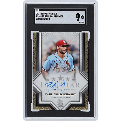 Paul Goldschmidt St. Louis Cardinals Autographed 2023 Topps Five Star #FSA-PGO SGC Authenticated 9 Card