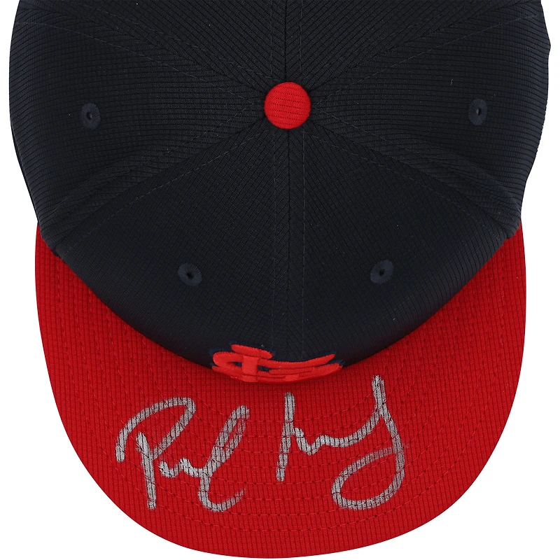 Casquette New Era bleu marine dédicacée Paul Goldschmidt des Cardinals de Saint-Louis pour l'entraînement au bâton 2024