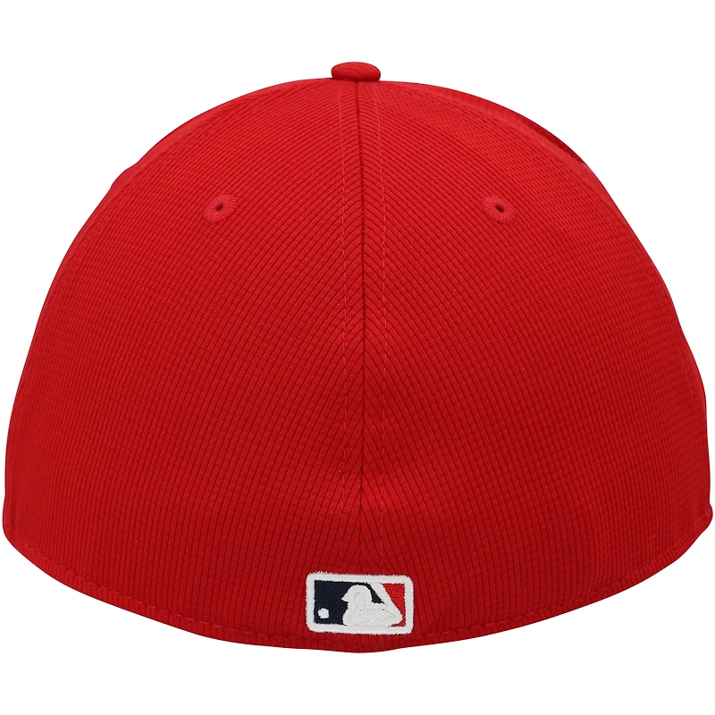 Casquette New Era rouge autographiée par Paul Goldschmidt des Cardinals de Saint-Louis pour l'entraînement de printemps 2024