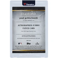 Carte autographiée Topps Diamond Icons Jumbo Patch 3 couleurs Relic #AJP-PGO #23/25 de Paul Goldschmidt des Cardinals de Saint-Louis 2024