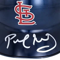 Casque de frappeur miniature chromé dédicacé par Paul Goldschmidt des Cardinals de St. Louis - Exclusivité Fanatics