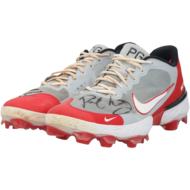 Paul Goldschmidt St. Louis Cardinals Autographed Game-Used Gray/Red Nike Cleats from the 2024 MLB Season