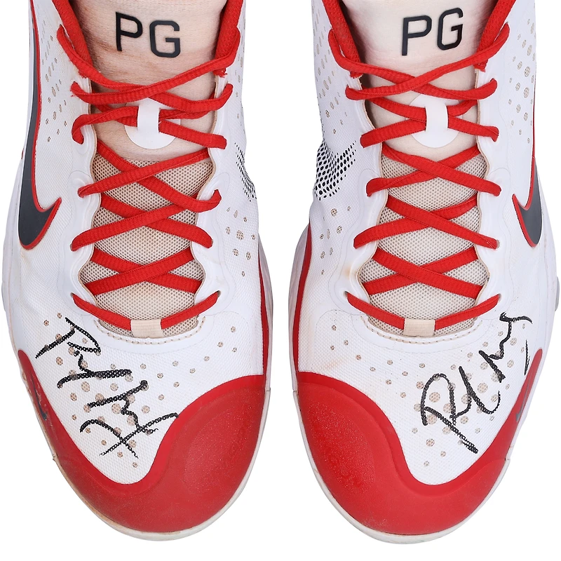 Paul Goldschmidt St. Louis Cardinals Autographed Game-Used White/Red Nike Cleats from the 2024 MLB Season