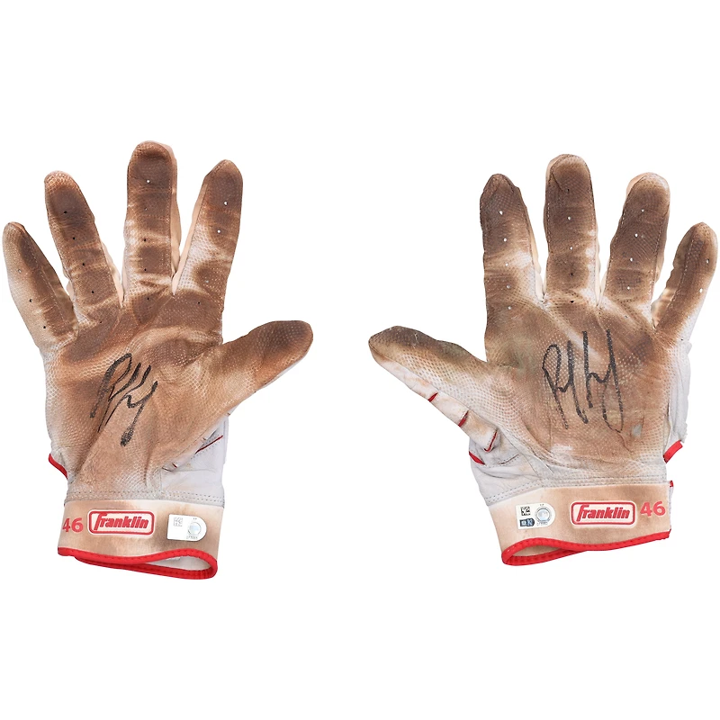 Paul Goldschmidt St. Louis Cardinals Autographed Game-Used White Franklin Batting Gloves from the 2023 MLB Season