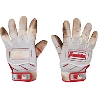Gants de frappeur Franklin blancs autographiés par Paul Goldschmidt, Cardinals de Saint-Louis, utilisés lors du match contre les Guardians de Cleveland, le 22 septembre 2024